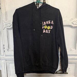 Black 'Have a Good Day' Hoodie